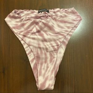 Tie Dye Pink/ Mauve Nasty Gal swim bottom